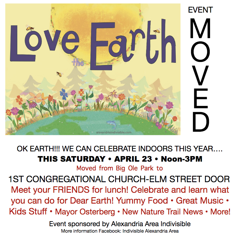 Earth Day events moved inside